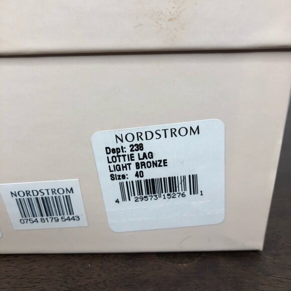 Jimmy Choo Lottie Lag Light Bronze Strappy Glitter Heels Women's Size EU40/US 10 - Picture 12 of 15